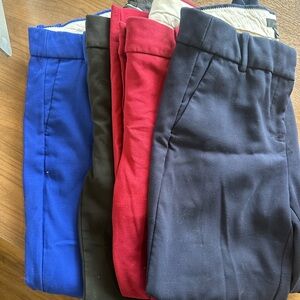 J.Crew Cameron Trouser Pants Bundle – 4 Pairs, Sizes 4 & 6, Lightly Used